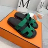 Sandali Donna Scarpe Basse Marrone Chiaro Grace Bianco Nero Allenamento Argento Lettera Pelle Velluto Tela Pantofole Estate