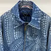 Printemps et automne la nouvelle veste de créateur de marque belle conception d'impression taille européenne Jean Jacket veste décontractée pour hommes de qualité supérieure