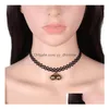 Chokers biżuteria gotycka naszyjnik Choker WFN219 z łańcuchem zamieszanie zamówienie 20 sztuk DOSPODACJA DOSIDACJA DHFWZ