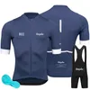 Ensembles de maillots de cyclisme Été Chemise de cyclisme à manches courtes pour hommes Raphaful Vêtements de cyclisme Montagne Sports de plein air RCC Shorts de cyclisme Jarretelles 230524