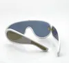 Moda moda tasarımcısı 40108 erkek kadın güneş gözlüğü maskesi tipi büyük boy asetat pilot şekli gözlük açık avangart tarzı UV koruması kılıf ile birlikte gelir
