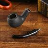 Smoking Pipes Black frosted resin pipe for men