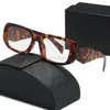 С коробкой Новые роскошные солнцезащитные очки в алфавите мужская и женская дизайнерская дизайнер 17 солнцезащитных очков УФ -защита поляризованные очки