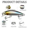 Baits Lures 1 Mini Minnow Fishing Wobblers 4.5cm 2.5g Japanese Design Pesca Artificial Hard Bait for Bass Park Trout Shovel P230525