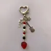 Handmade Love Keychain, Sweet Romantic Star Guitar Bunny Strawberry Pearl Crystal Keychain Gift to his girlfriend y2k