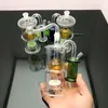 Tubi di fumo in Europa e in America Narghilè Bong Glass Rig Oil Water Bong Classico vetro esterno con nucleo di sabbia Filtro Bottiglia di fumo d'acqua