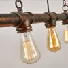 Lampade a sospensione Loft Vintage Edison Lights Illuminazione da bar personalizzata Lampada da pipa ad acqua industriale E27 Nero/Antico