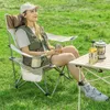 Mobilier de camping inclinable inclinable rangement pliable multicolore avec chaise de pêche de plage semi-inclinable extérieure portable