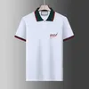 Mens Designer Polo Shirts Luxury Polos Casual Mens T Shirt Snake Bee Letter Print Embroidery Fashion High Street Man Tee 23