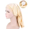 New Women Adjustable Extra Large Shower Cap With Button Head Cover Bonnet Sleep Cap Braids Reusable Waterproof Curly Hair Black