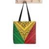 Shoppingväskor 2023 shoppare rasta bandana mönster tryck tote påse kvinnor harajuku handväska tjej axel dam canvas