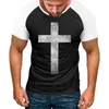 Pakiet koszuli męskiej T -koszuli dla mężczyzn Mens Summer Fashion Casual Fasten 3D Digital Printing Raglan Sleved Short