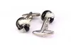 Cuff Links C-MAN Men's Jewelry Shirt Brand Black and White Knot Cufflinks G220525