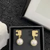 C-Shaped Earrings Stud Female Niche Design Celinity High-Quality Texture Needle Retro Temperament Jewelry Gift AC2e