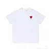 Designers Paris Shirit Spring Classic Heart Solid Color Big Love Round Neck Kort ärm T-shirt för män och kvinnor Ty18