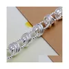 Chain Sterling Sier Plated Double O Link Armband GSSB072 Fashion 925 Plate Smycken Armband Drop Leverans DHHJ8