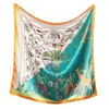 Scarves Silk Scarf Scarftop Headwraps For Women Four Seasons Hair Scarve 90 Hijab Foulard Iuxe Bandana Femme Outdoor Sports Headscarf