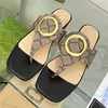 Women Sandals Designer Flip Flops Ladies Beach Slippers Blondie Flat Heel Thong Sandal Woman