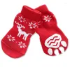 Dog Apparel Fashion Cute Cartoon Beautiful Halloween Christmas Pet Cat Anti-Slip Winter Warm Socks Slip-on