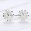 Stud mignon doux fleur boucles d'oreilles mode délicate petite marguerite femme élégante oreille bijoux pour femmes fille cadeau livraison directe Dhvpm