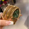 Luxury Women's Bracelet Women's Watch Gold Snake Watch Top Brand Diamond Stainless Steel Watch Women's Watch Christmas Valentine's Day gift