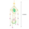 Decorações de jardim K9 Catchers Crystal Catchers Wind Chime Diamond Hexágono Lua Natural Cor Natural Luz do sol Preparar jóias de Windchimes