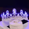 Other Fashion Accessories Bridal Crown LED Light Crowns for Women Wedding Bride Hair Accessories Tiaras and Crowns for Girl Birthday Queen Crown Headpie J230525