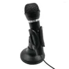 Microphones Microphone filaire de bureau Ordinateur portable Réglable Gaming Live Streaming Chat Mic