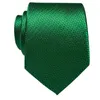 Bow Ties Classic Green Men's stropdas voor zakelijke feestmode met clip Wedding Bruidegom 8 cm Silk Solid Neck Wear Birthday Gifts