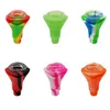 COOL Coloré Silicone Bubbler Fumer Rose Style 14MM 18MM Mâle Double Joint Herbe Sèche Filtre À Tabac Bol En Verre Huile Rigs Pipe À Eau Bong DownStem Porte-Cigarette