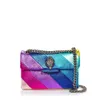 New Kurt Geiger Bag Rainbow Women Handbag Jointing Colorful Cross Body Patchwork Clutch 66
