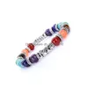 Braccialetti di pietra naturale con perline 7 Reiki Chakra Healing Nce Bracciale di perline per le donne Giftt Stretch Yoga Jewelry Drop Delivery Dhouv