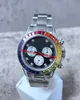 3 цвета BP Factory Luxury Mens Watch 40 мм 116595 116598 116599 116595RBow Rainbow Diamond Bezel 7750 Автоматическое движение из нержавеющей стали спортивные часы.