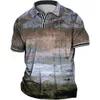 Polos pour hommes Polo grande taille pour hommes Big Graphic Prints Turndown Short Sleeve Spring Summer Streetwear Designer Outdoor Street