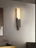 Duvar lambası Mermer Oturma Odası Ampul Modern Basit ve Lüks Yatak Odası Antik