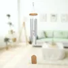 Hem Pine Metal Small 6-Tube Pendants Wind Chime Nordic Pastoral Aluminium Tube Balkong Decoration Door Decoration Gift Rising Winds Chimes Outdoor Hanging