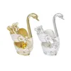 Dinnerware sets de liga cisne cisne define a sobremesa de frutas colher de chá de colher de colher de bolo para decoração de aniversário de restaurante para festas