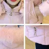 Women's Trench Coats 2023 Solid Parkas Female Winter Cotton Padded With Fur Collar Hooded Woman Coat Slim Thick Jackets