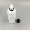 500Pcs 120ml E Liquid Bottles Translucent PE Plastic Dropper Empty E Juice Bottle 120 ml with Colorful Tamper ChildProof Cap Long Tips factory outlet