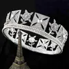 Andra modetillbehör Niushuya Gorgeous British Princess Elizabeth Queen Wedding Bridal Crown Tiaras Pageant Headpiece For Woman Hair Ornament J230525