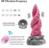 factory outlet Monster Vibrating Dildo 7.48Inch Realistic Animal Tentacle Dildos Vibrator Electric Anal Vibration Sex Toys with Suction Cup