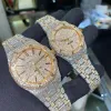 Blingbling luxe hommes montres 4130 mouvement 3255 montre de luxe Mosang pierre glacée Moissanite montre diamant montres 904L automatique montre-bracelet mécanique pour hommes