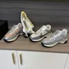 Kanaal C Chanellies Interlocking Nieuwe 2023 Designer Metallic Shoes Flat Sneaker Running Sportschoenen Kalfsin Runner Lace Up Platform Low Top Trainers Gold Silver Me