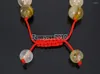 STRAND HANDMADE 10 mm verstelbare natuurlijke watermeloenhuid Quartz Gems Stone Round kralen Bracelet Haling Reiki 5 strengen/pakket