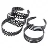 Diademas Bandas para el cabello huecas Plástico Color negro Diadema Bisel Tamaño ancho Turbante Mujeres Bandas para el cabello Accesorios para niñas Sombreros Aro Gota Dhawr