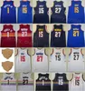 2023 Finals Basketball-Trikots, Herren-Shirt, Jamal Murray 27, Michael Porter Jr. 1, Marineblau, Rot, Weiß, Schwarz, Earned City, alle genäht, für Sportfans, atmungsaktiv, reine Baumwolle