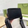Kamera torba na torebki retro torebki torebki szerokie czerwone zielone paski mody litery zamykające zamykanie Złote sprzęt dla kobiet worki na ramię 25 cm