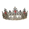 Другие модные аксессуары Kmvexo Baroque Royal Queen Crown Crown Crownful Jelly Crystal Othestone Камень свадьба тиара для женщин костюм для свадебных волос J230525