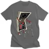 TシャツデザイナーブランドサマーファッションTオールドスクールメンズビデオゲームアーケード80年代レトログラフィックTシャツストリート