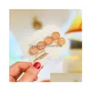 Hårklämmor Barrettes Simple For Women Barette Geometrical Crystal and Pearl Clip Elegant Rhinestone Hairpin Girls Drop Delivery Je Dhlpe